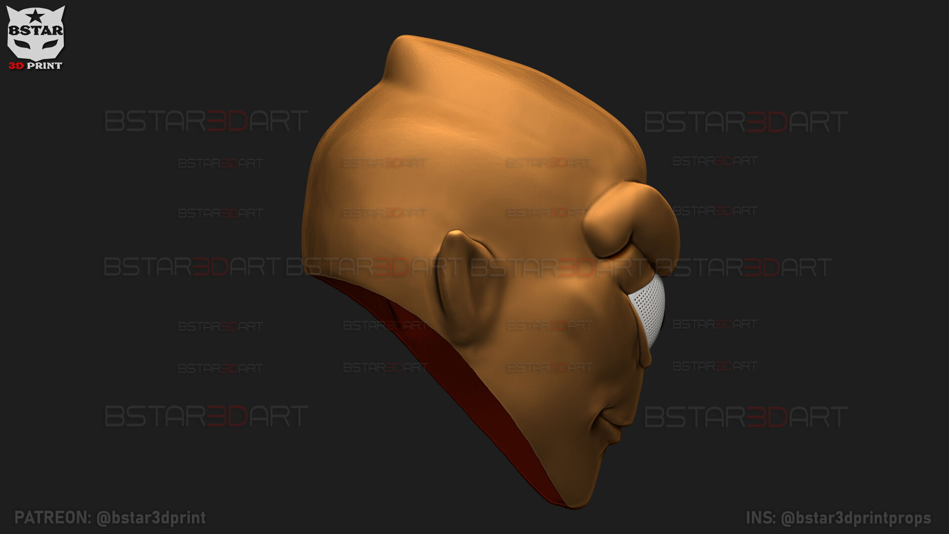 Invincible - Allen The Alien Mask - Halloween Comics Cosplay 3D print model_20