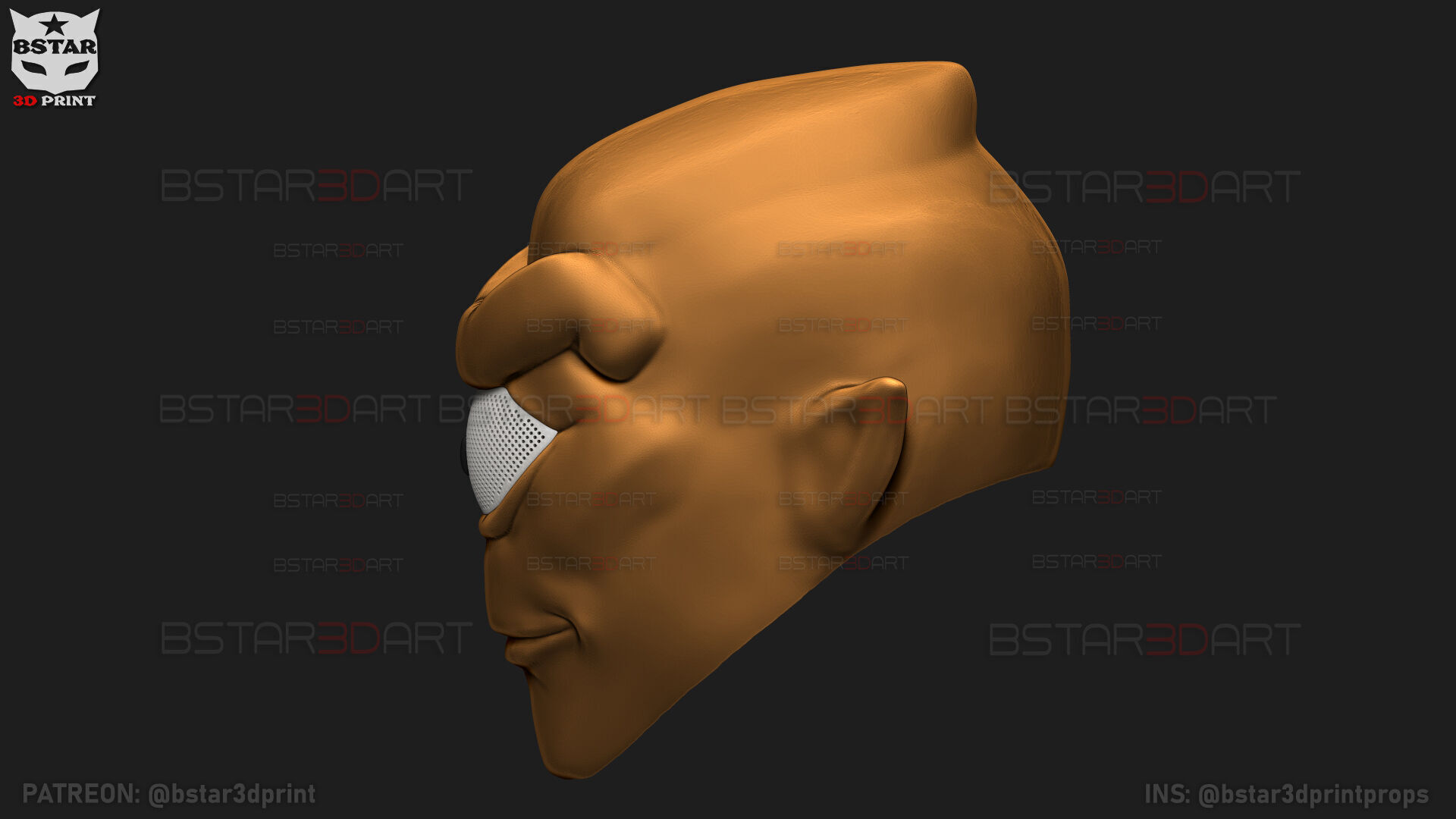 Invincible - Allen The Alien Mask - Halloween Comics Cosplay 3D print model_17