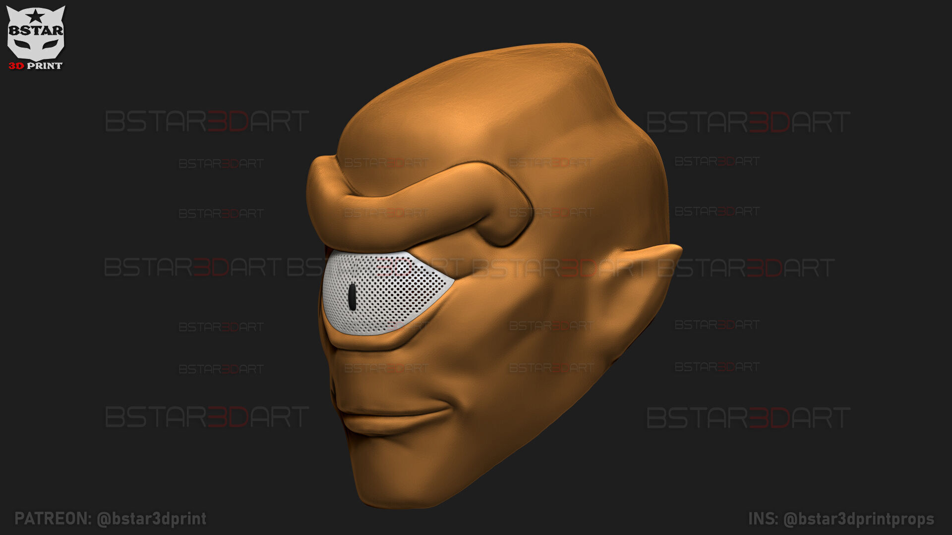 Invincible - Allen The Alien Mask - Halloween Comics Cosplay 3D print model_16