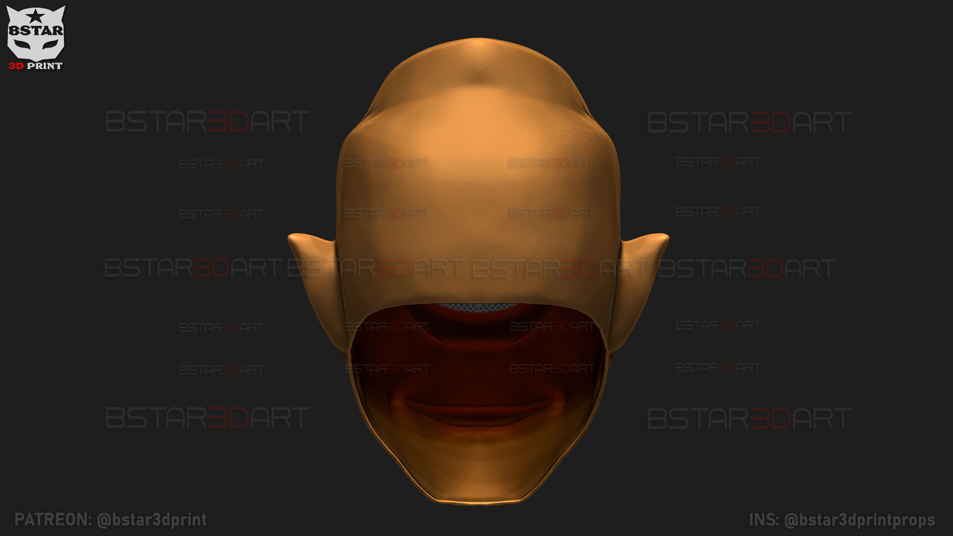 Invincible - Allen The Alien Mask - Halloween Comics Cosplay 3D print model_19