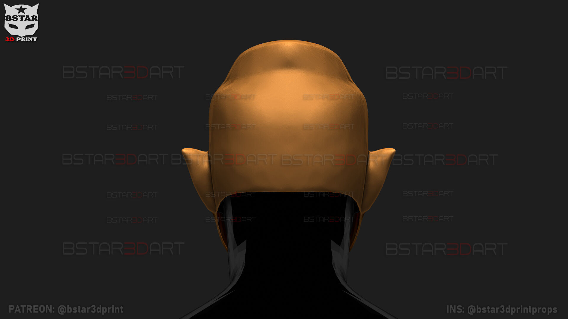 Invincible - Allen The Alien Mask - Halloween Comics Cosplay 3D print model_12