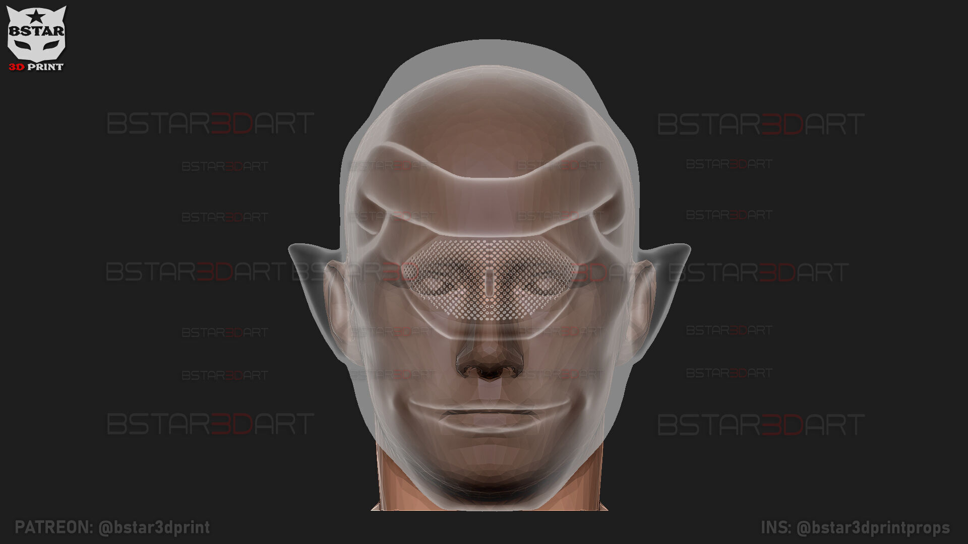Invincible - Allen The Alien Mask - Halloween Comics Cosplay 3D print model_21