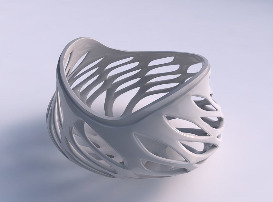 Bowl seed shell with smooth beveled cuts and extruded top wid... 3D print model_0