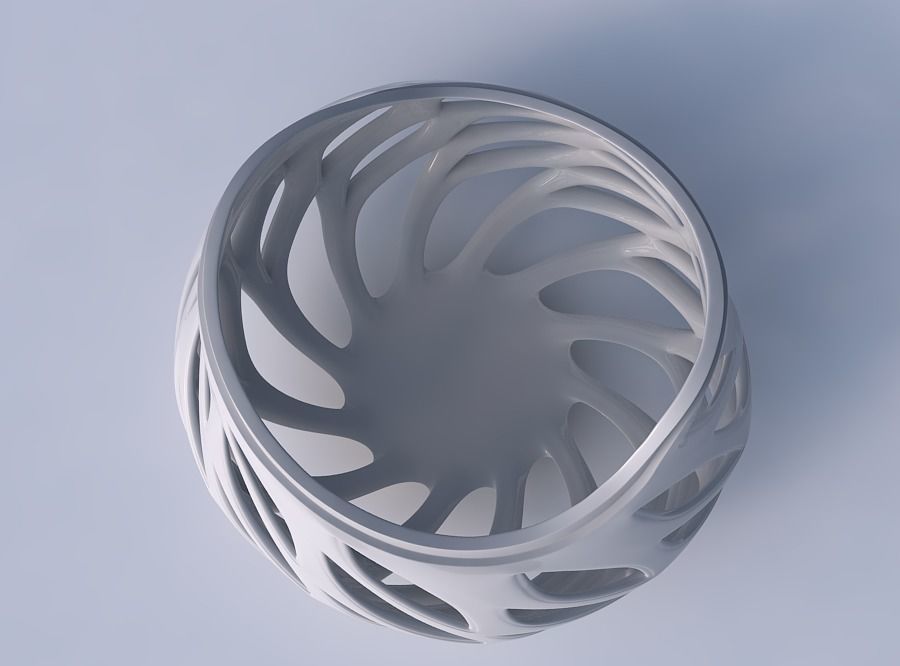 Bowl seed shell with smooth beveled cuts and extruded top wid... 3D print model_2
