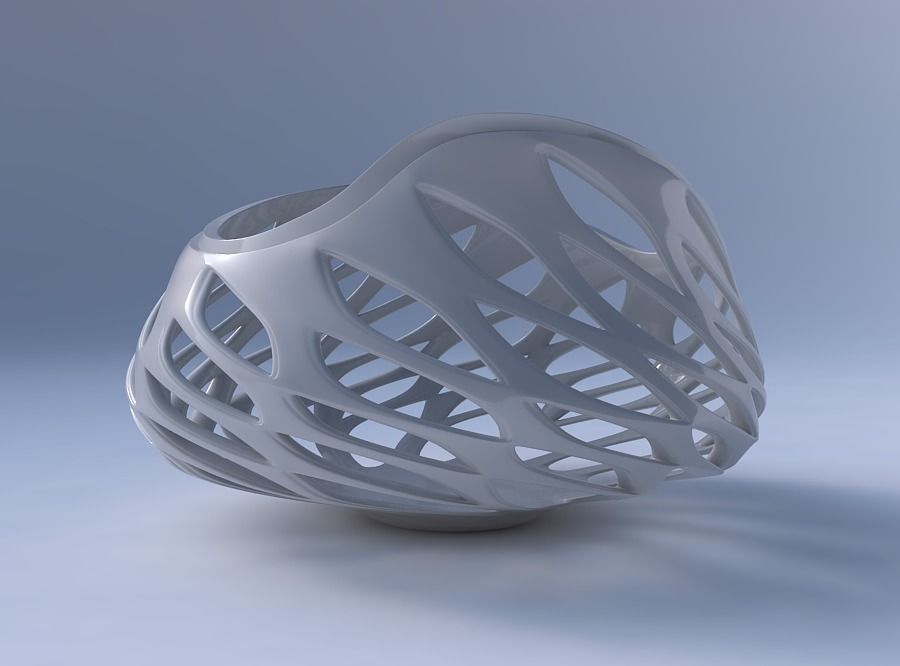 Bowl seed shell with smooth beveled cuts and extruded top wid... 3D print model_4