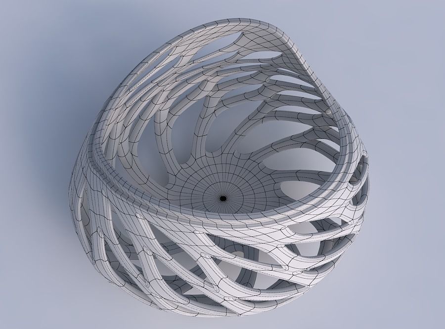 Bowl seed shell with smooth beveled cuts and extruded top wid... 3D print model_6