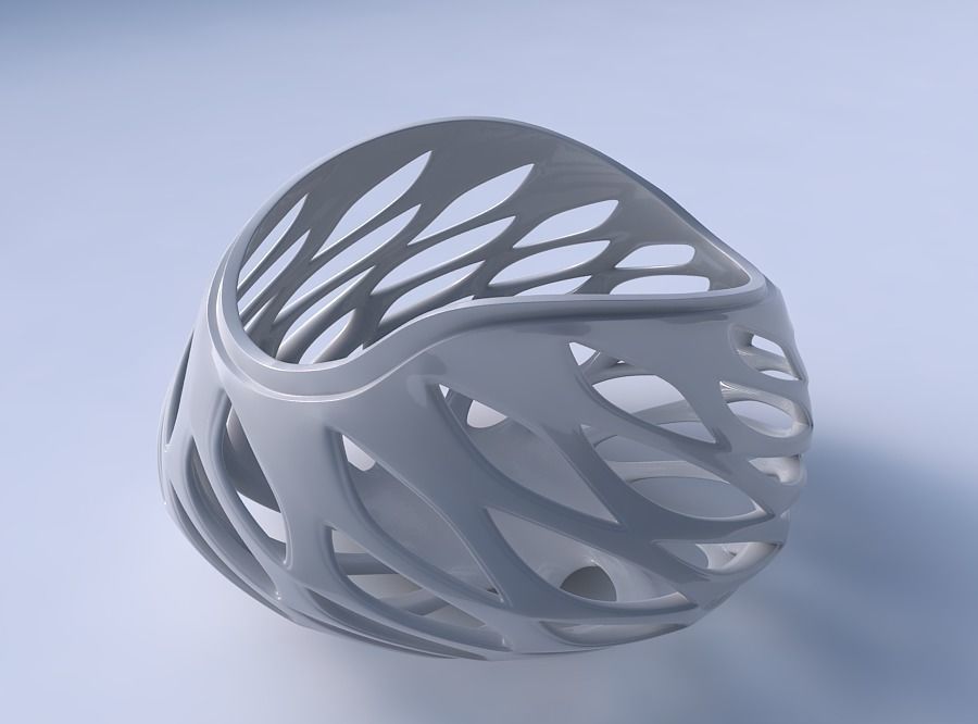 Bowl seed shell with smooth beveled cuts and extruded top wid... 3D print model_3