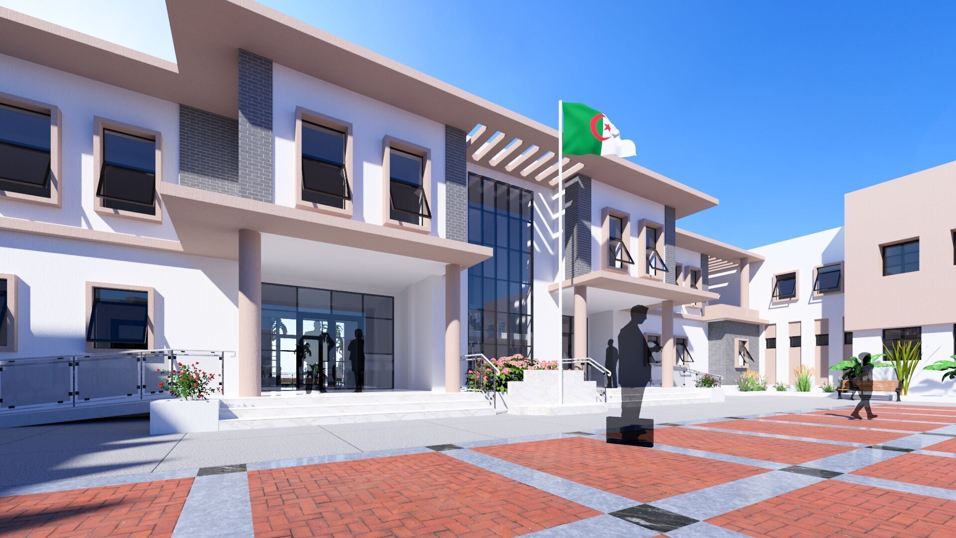 Middle School in Guezzam 3D model_18
