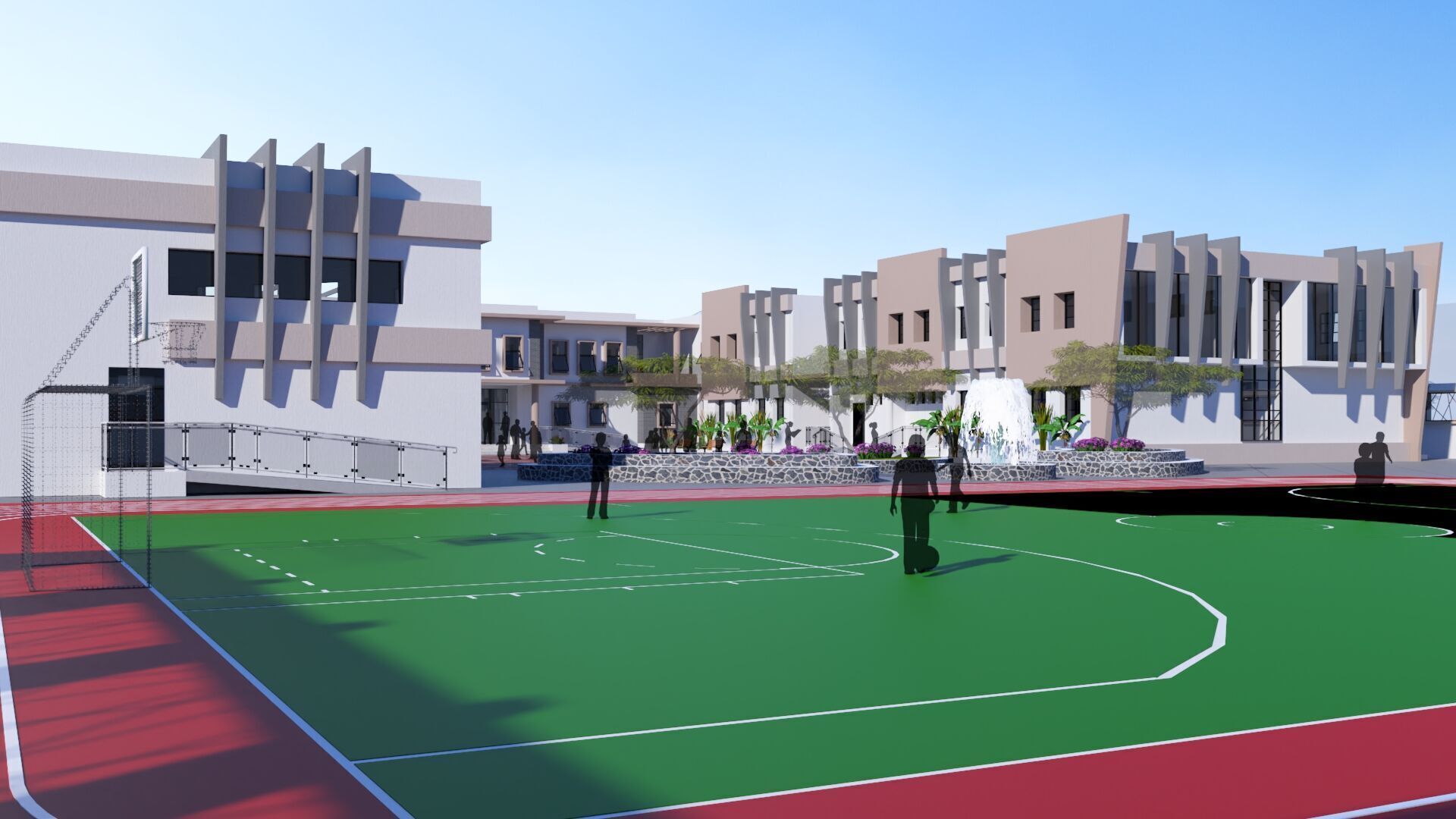 Middle School in Guezzam 3D model_16