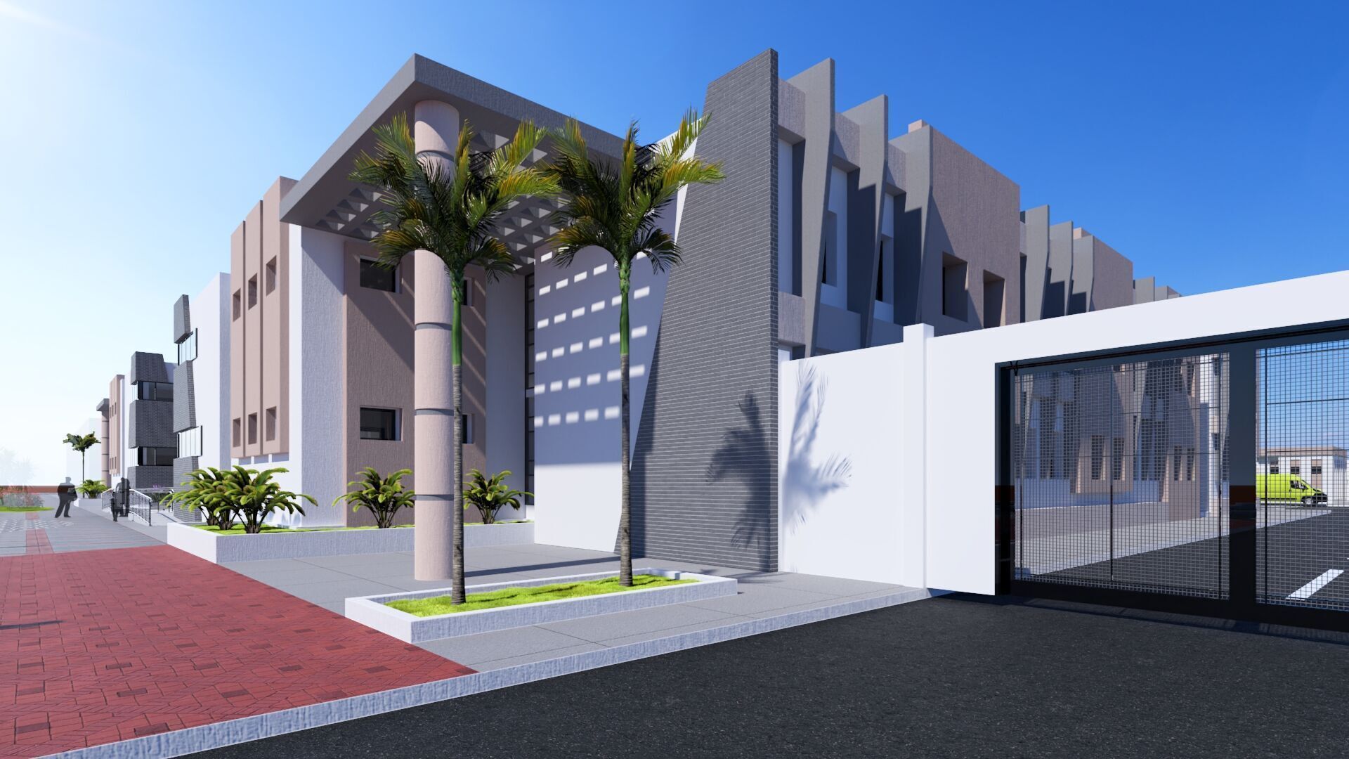 Middle School in Guezzam 3D model_5