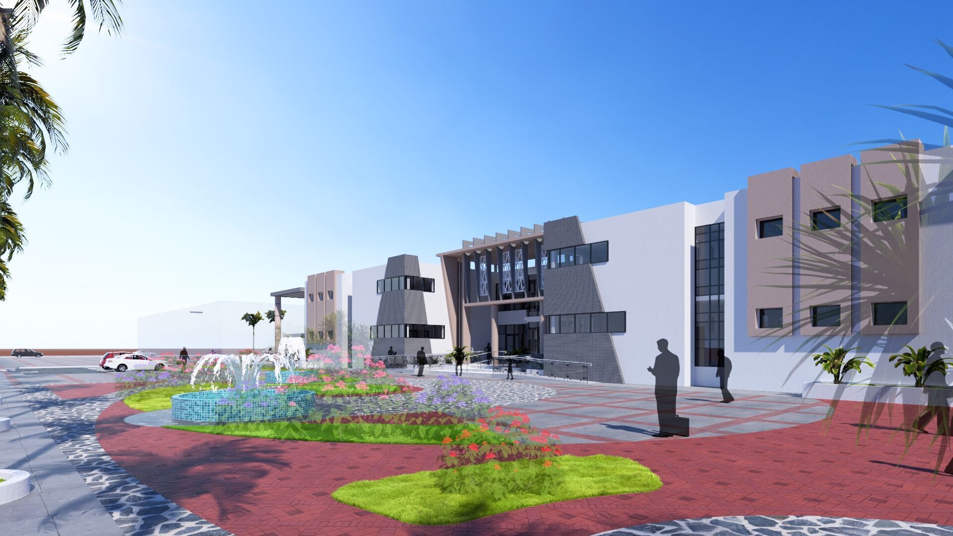 Middle School in Guezzam 3D model_15