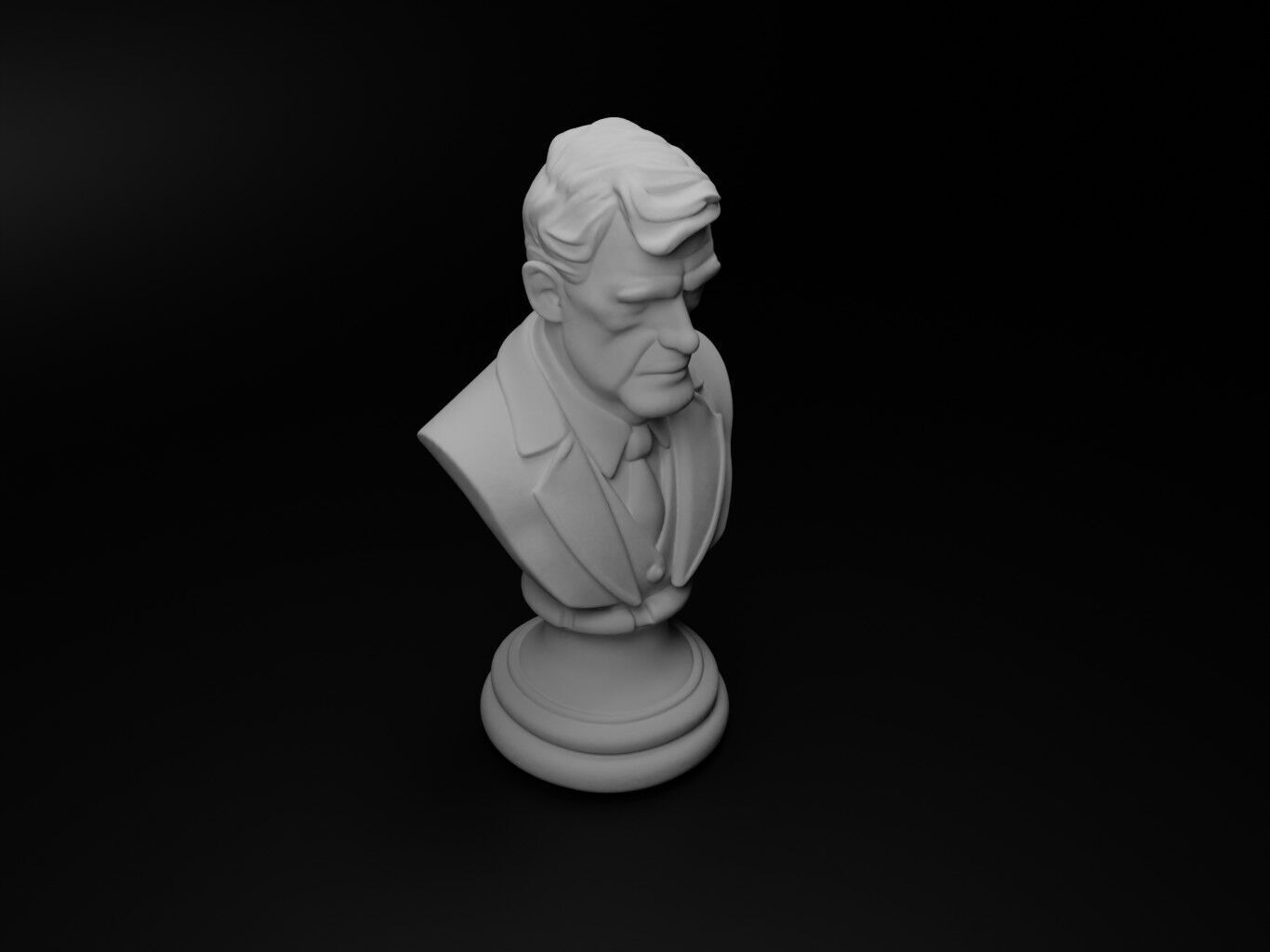 Criminal Bust Chess 3D print model_2