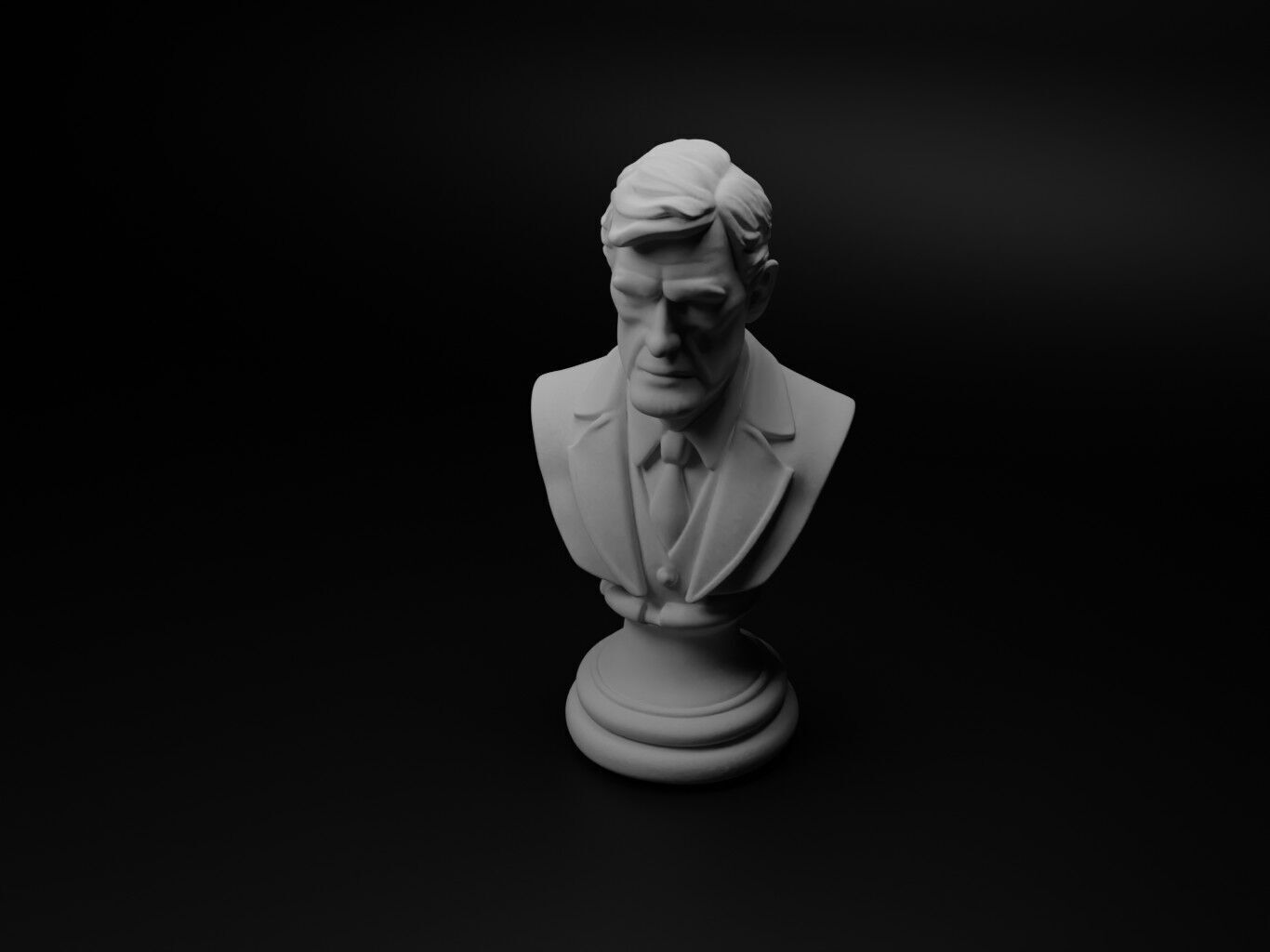 Criminal Bust Chess 3D print model_1