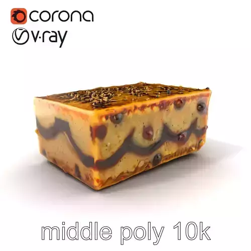 Sesame Halva Dessert D Model Pack