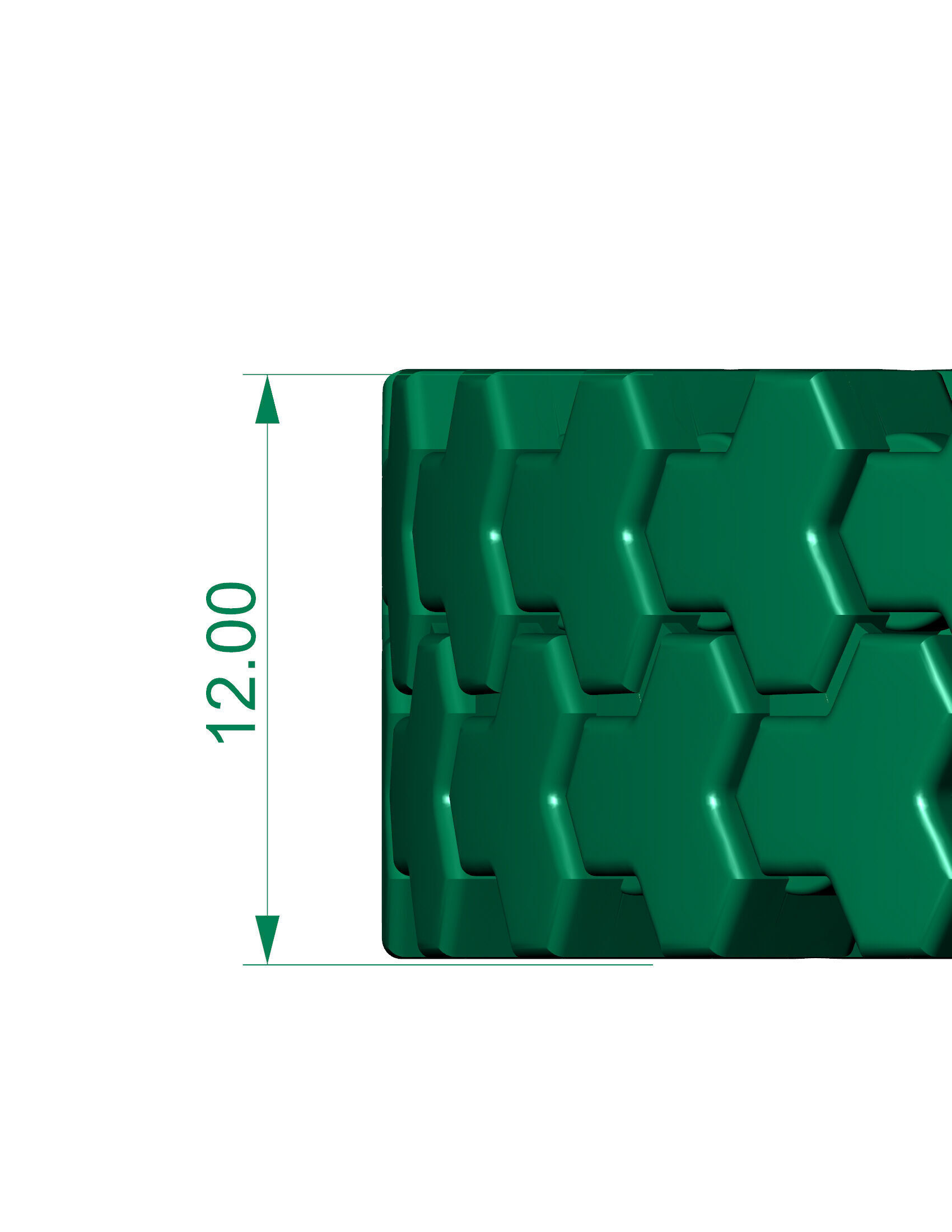 11MM 2 Row Armor Spiral Full Bracelet ready to print 3D print model_4