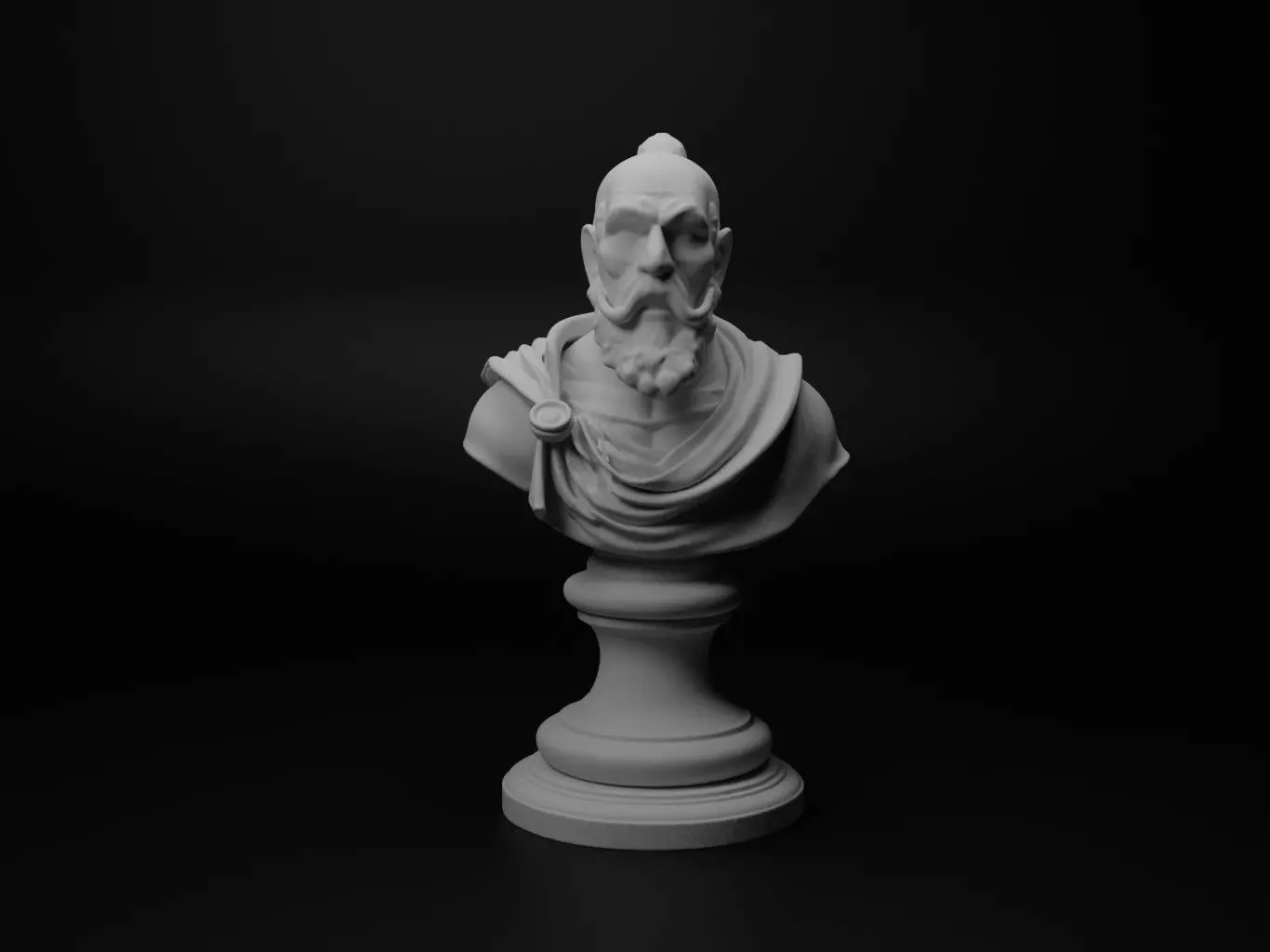 Doomsday Herald Bust Chess 3D print model
