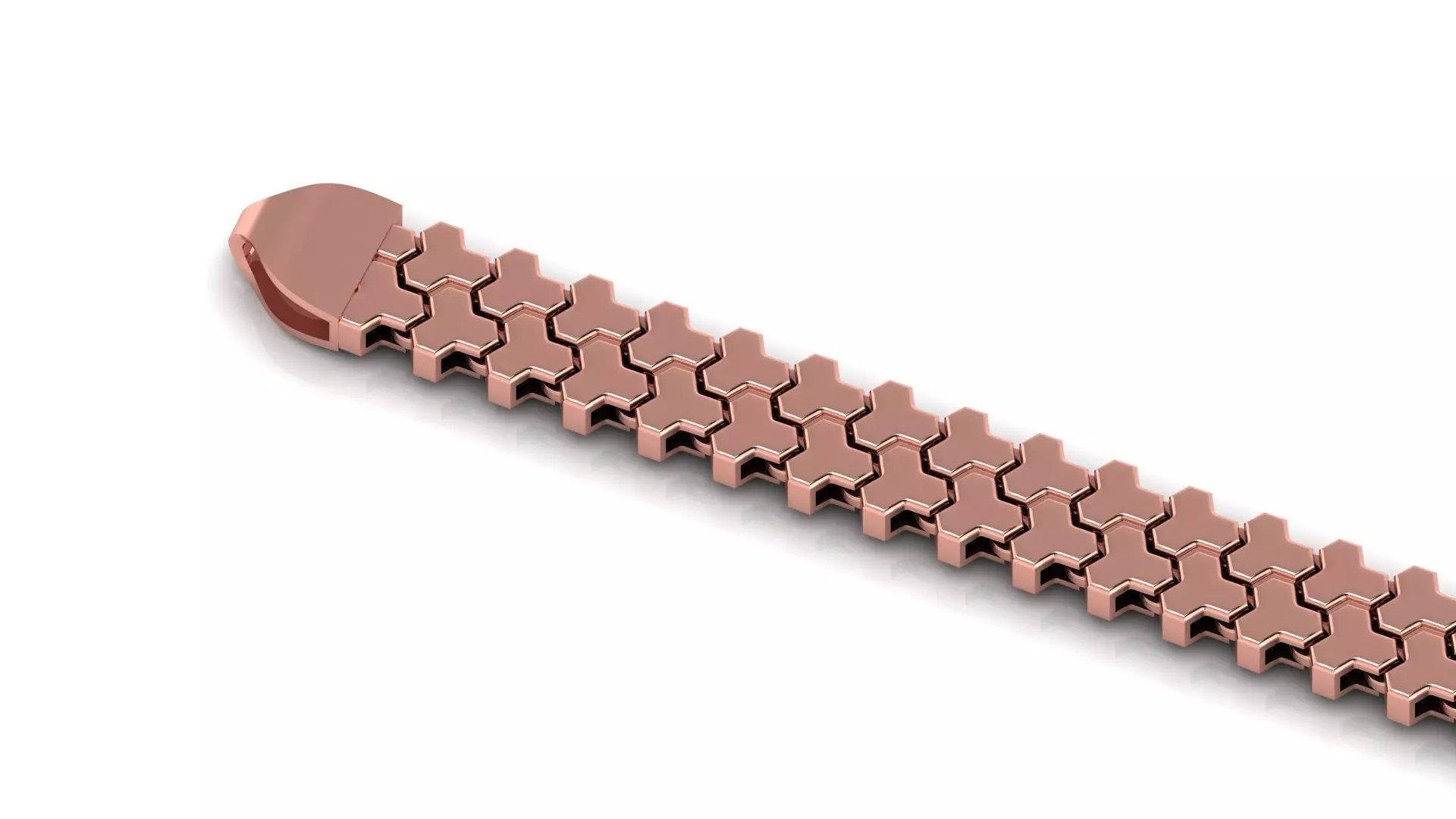 12MM 2 Row Armor Strick Full Bracelet ready to print 3D print model_0