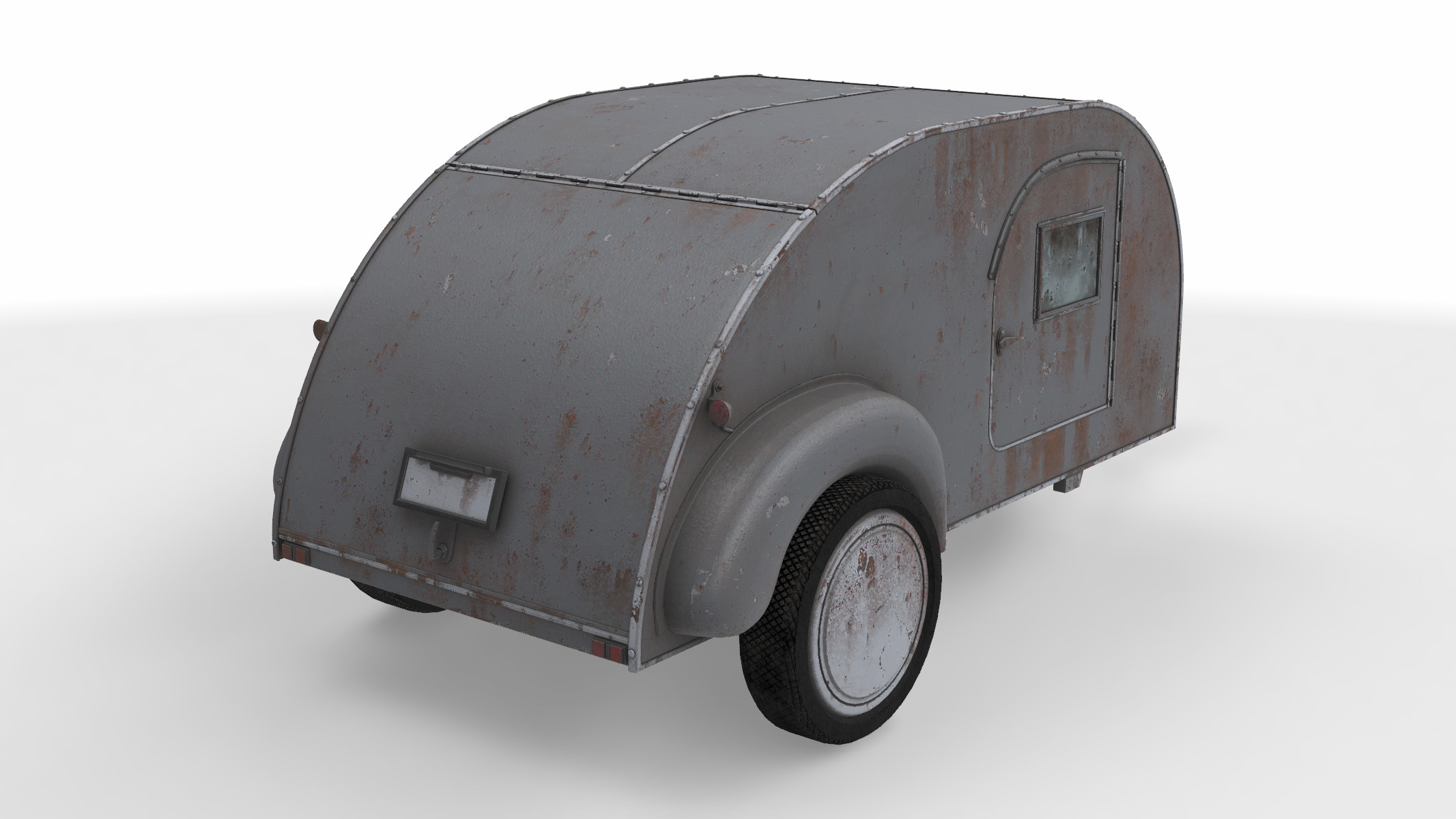 teardrop trailer 3D model_1
