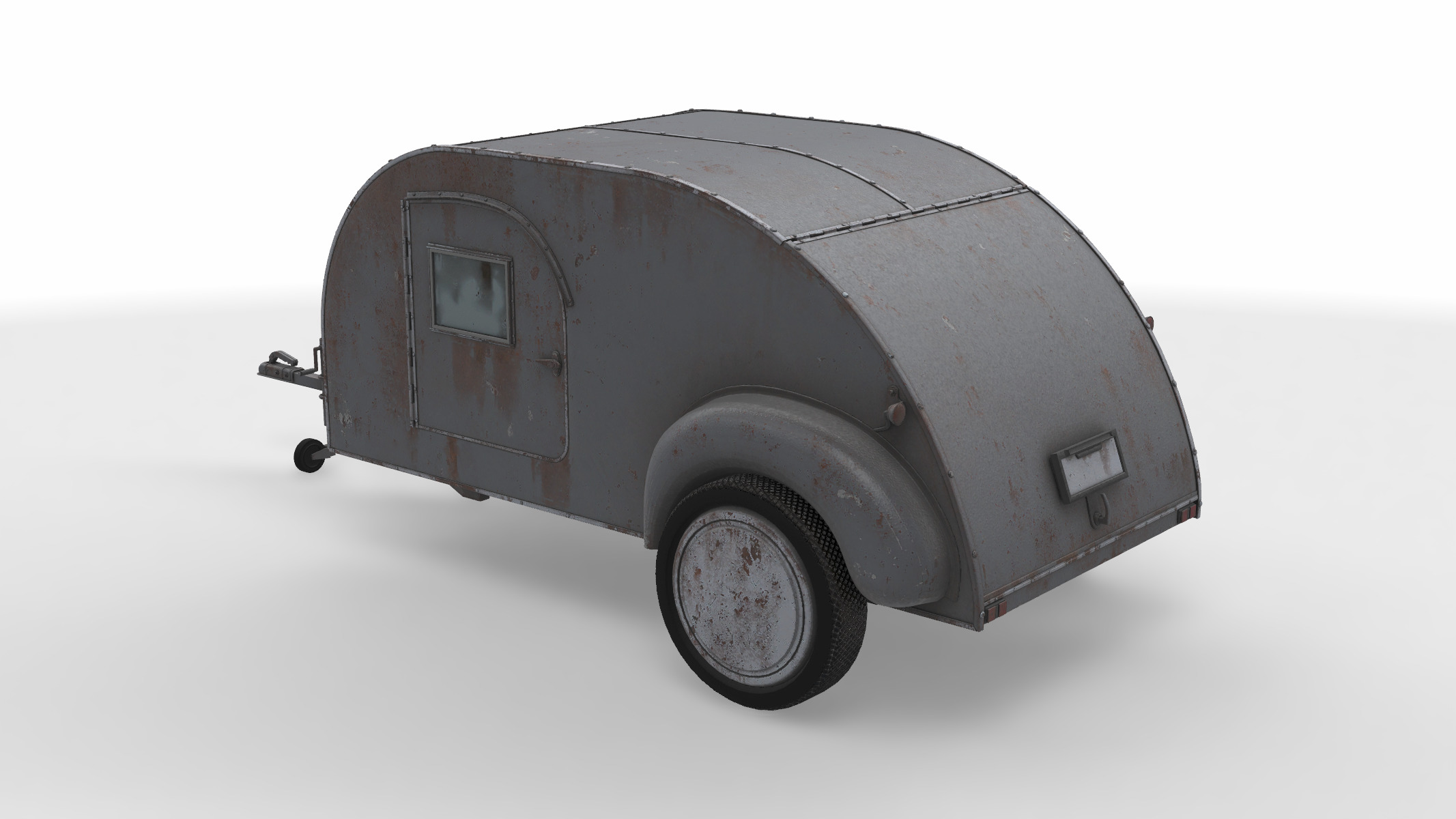 teardrop trailer 3D model_2
