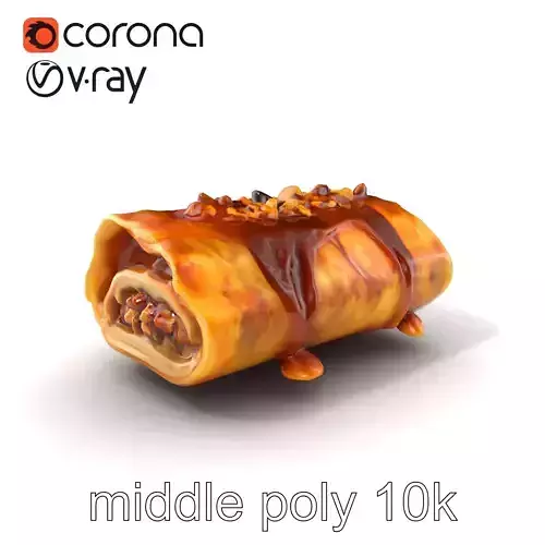 Qatayef Sweet Pancakes Model Pack