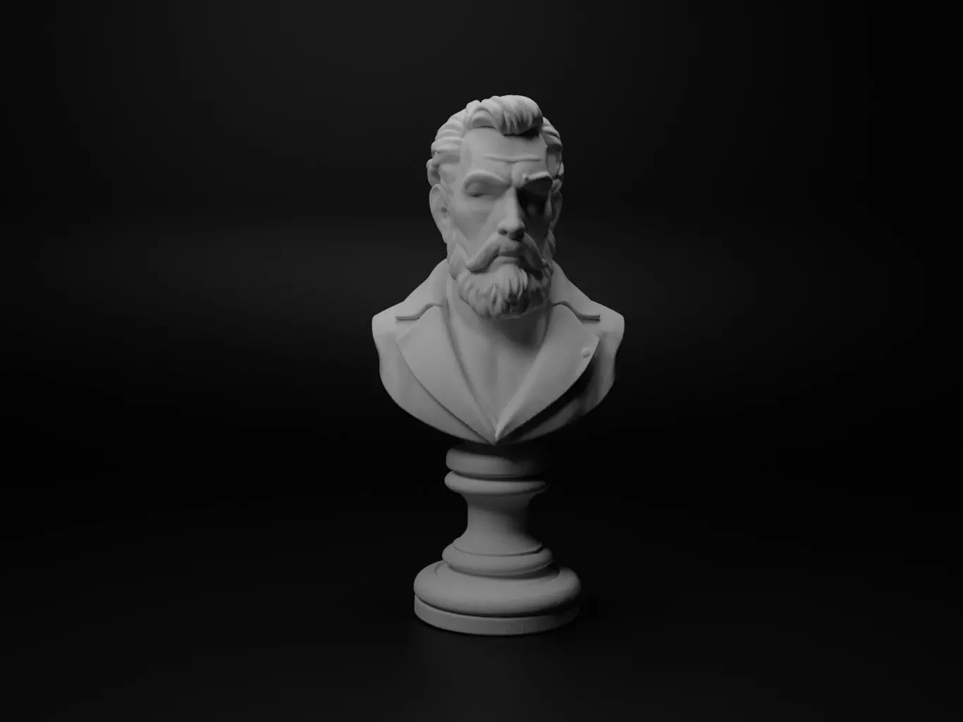 Fatalist Bust Chess 3D print model