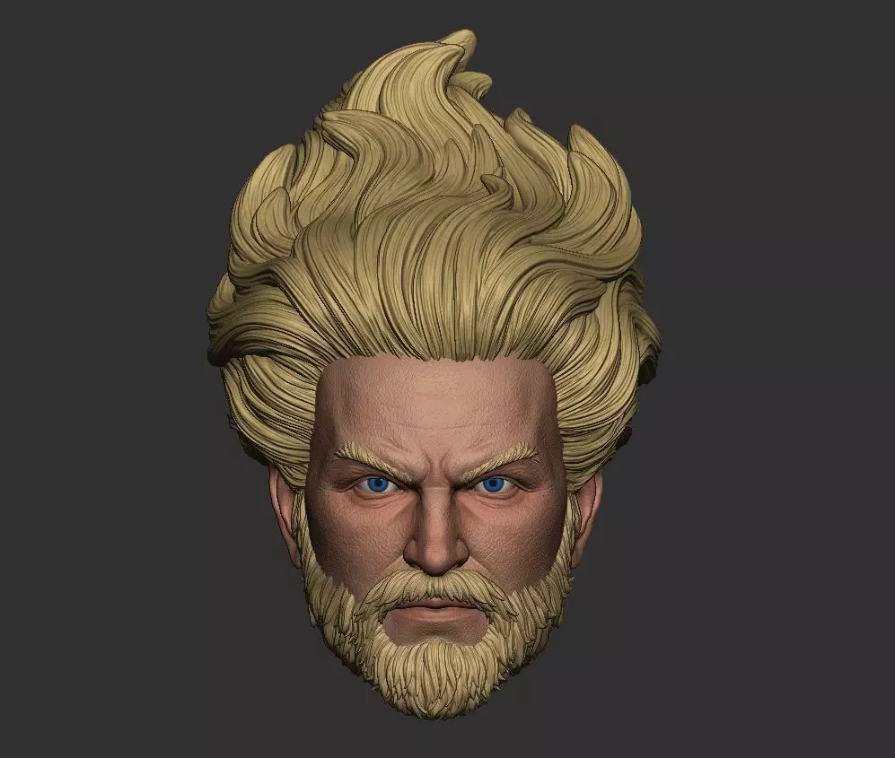 Aquaman head 3D print model