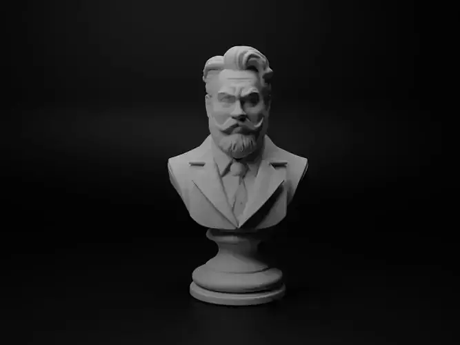 Fearless Leader Bust Chess