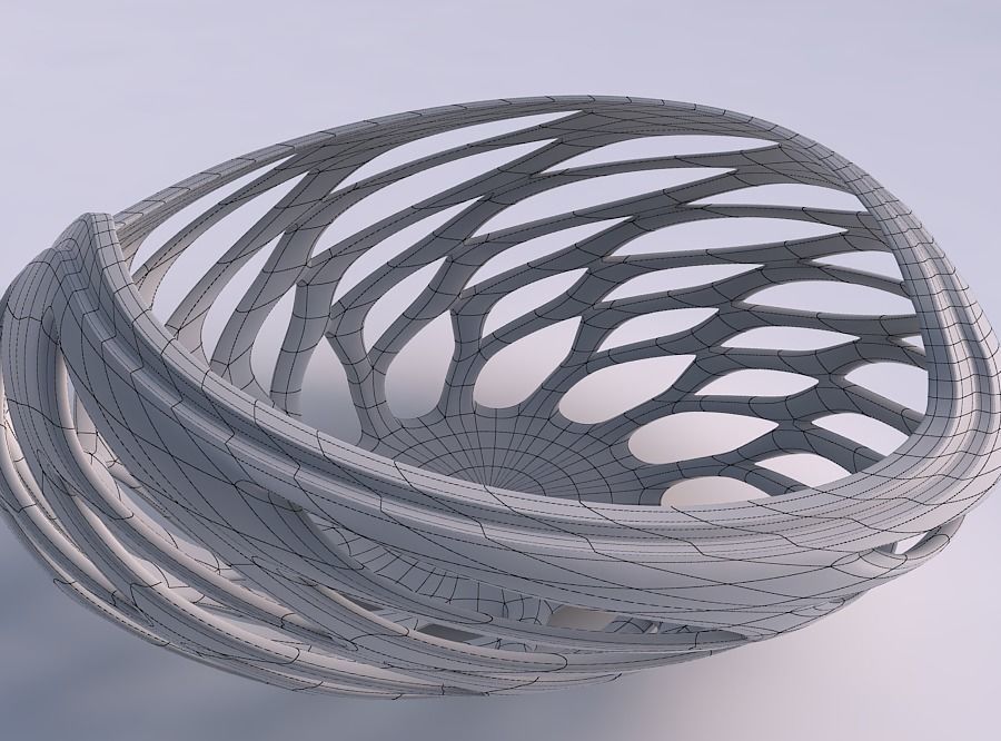 Bowl seed shell with smooth beveled cuts and extruded top twi... 3D print model_5