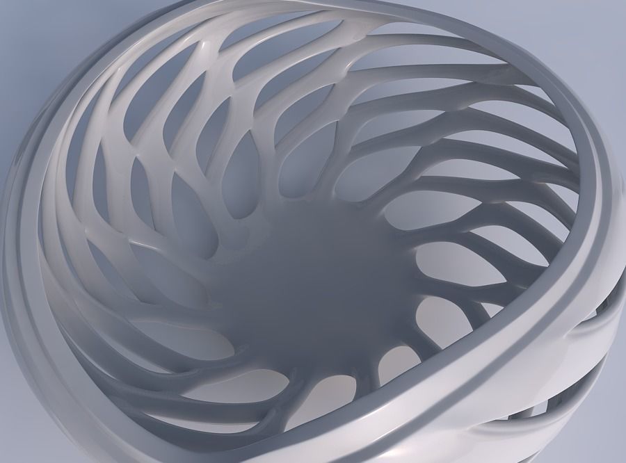 Bowl seed shell with smooth beveled cuts and extruded top twi... 3D print model_1