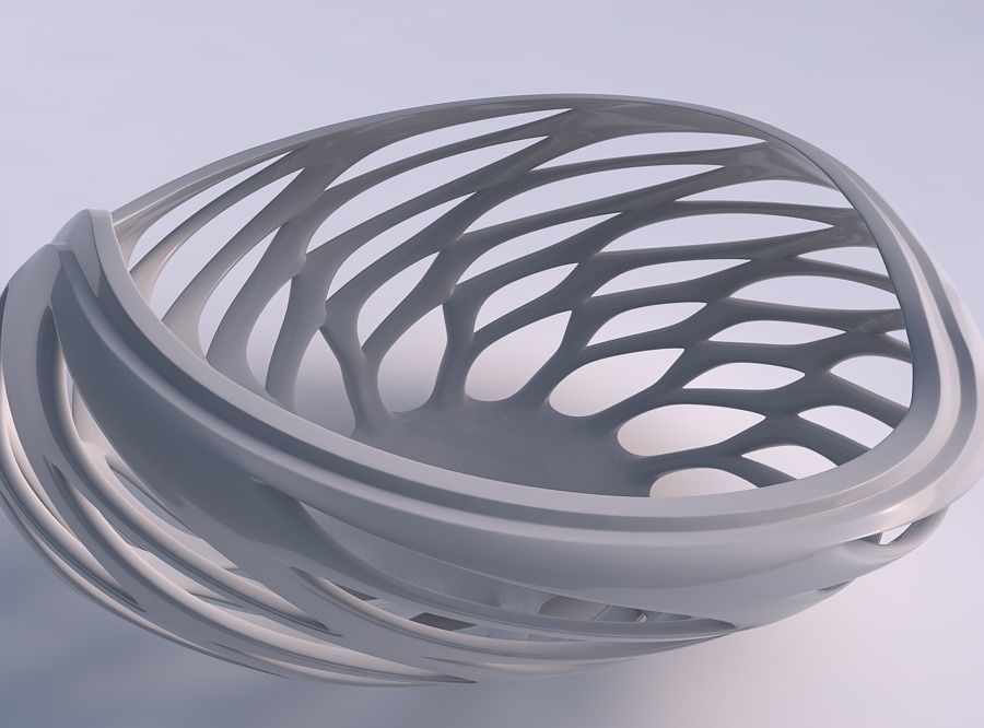 Bowl seed shell with smooth beveled cuts and extruded top twi... 3D print model_0