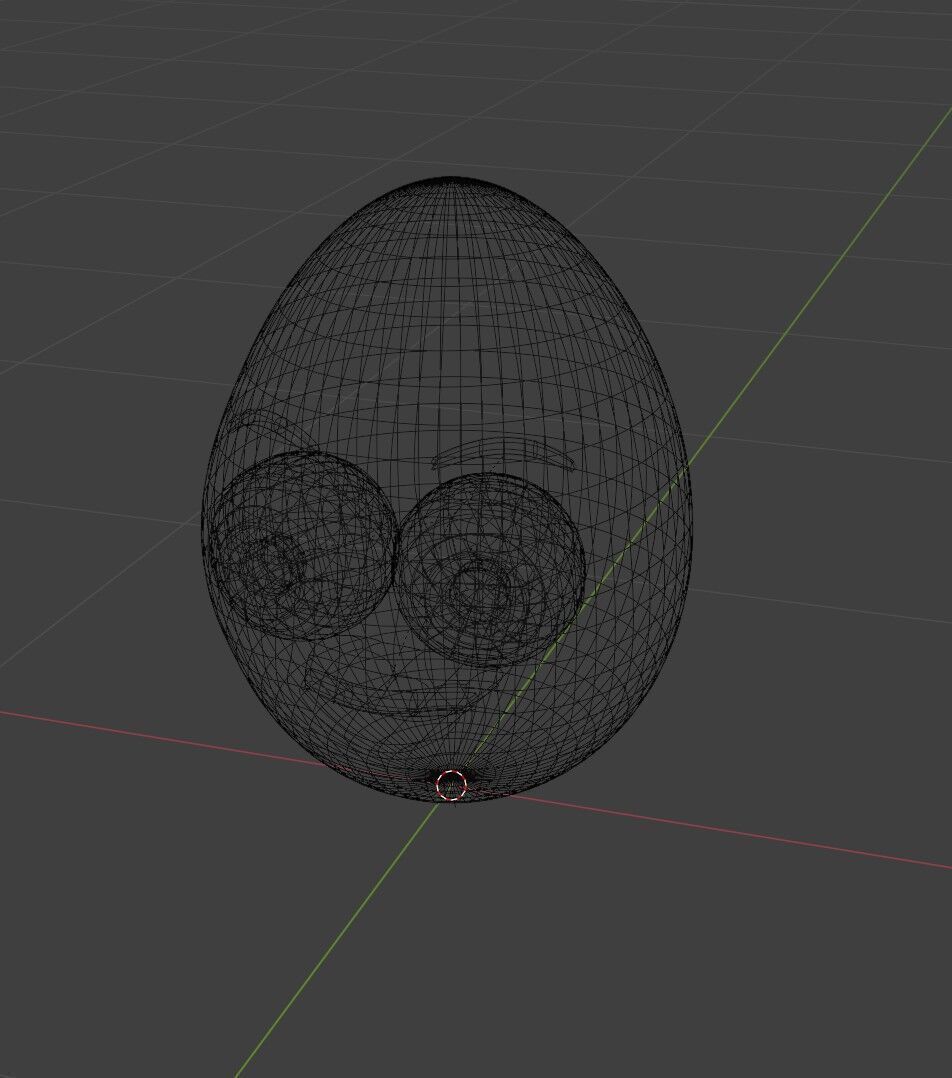 Cartoon Egg Character 3D Model Low-poly 3D model_9