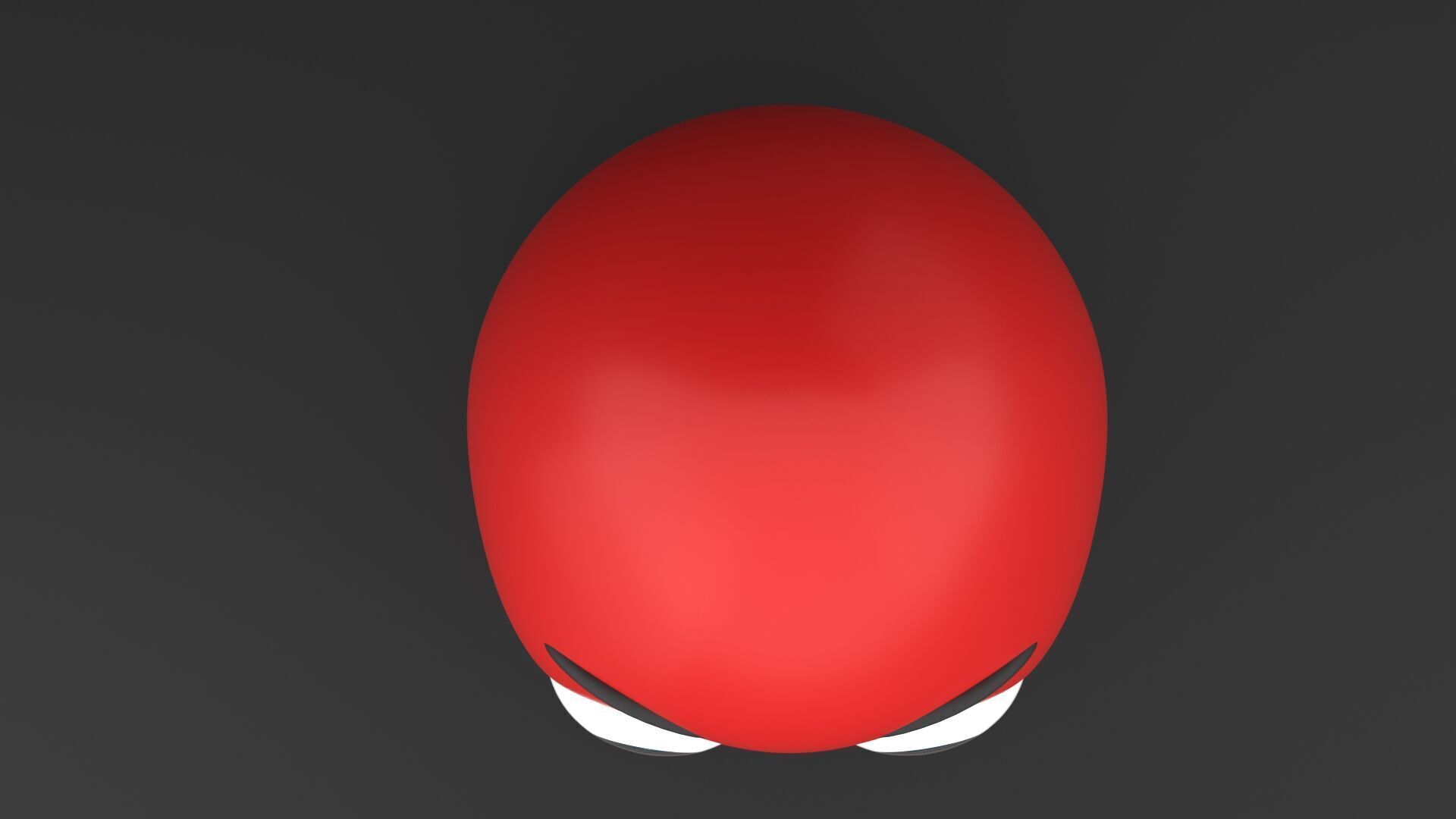 Cartoon Egg Character 3D Model Low-poly 3D model_6