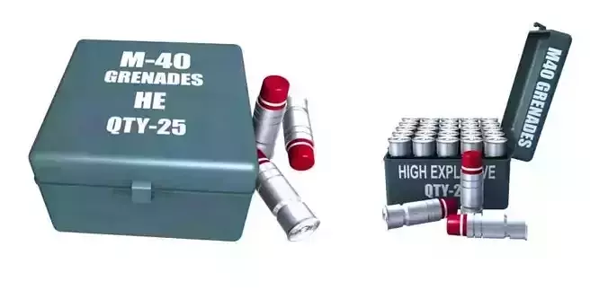 M-40 grenades Free 3D model