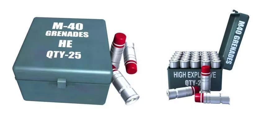 M-40 grenades Free 3D model