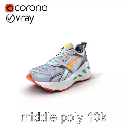 HighTech Sports Shoe Futuristic Design model pack