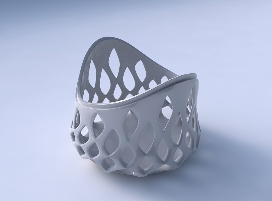 Bowl seed shell with smooth beveled cuts and extruded top str... 3D print model_3