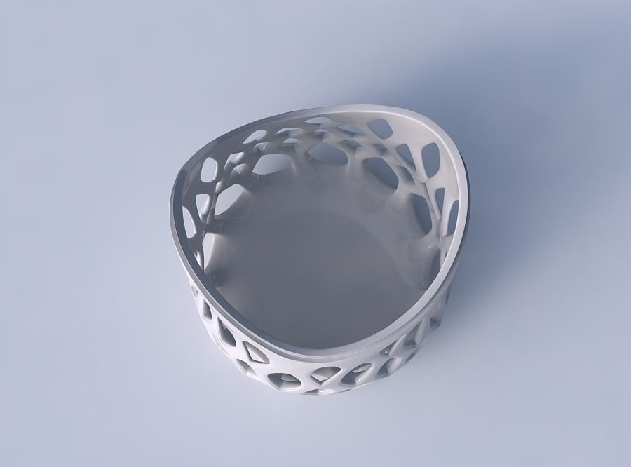 Bowl seed shell with smooth beveled cuts and extruded top str... 3D print model_2