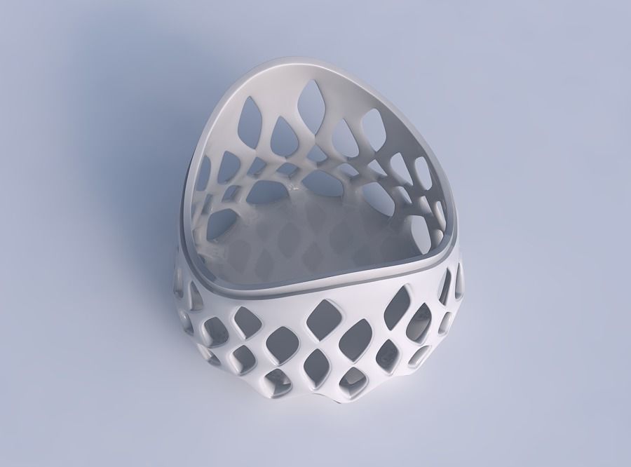 Bowl seed shell with smooth beveled cuts and extruded top str... 3D print model_1