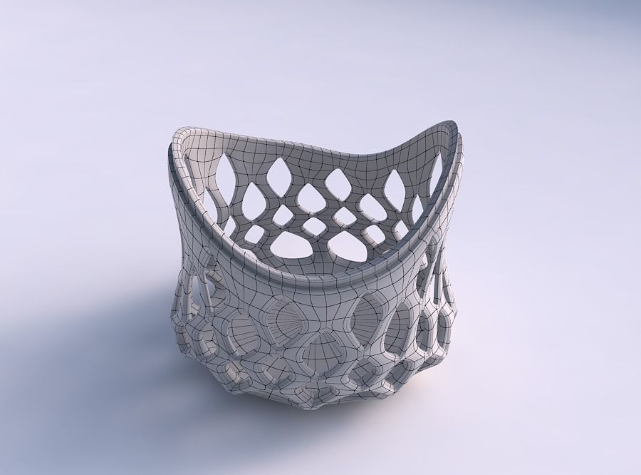 Bowl seed shell with smooth beveled cuts and extruded top str... 3D print model_5