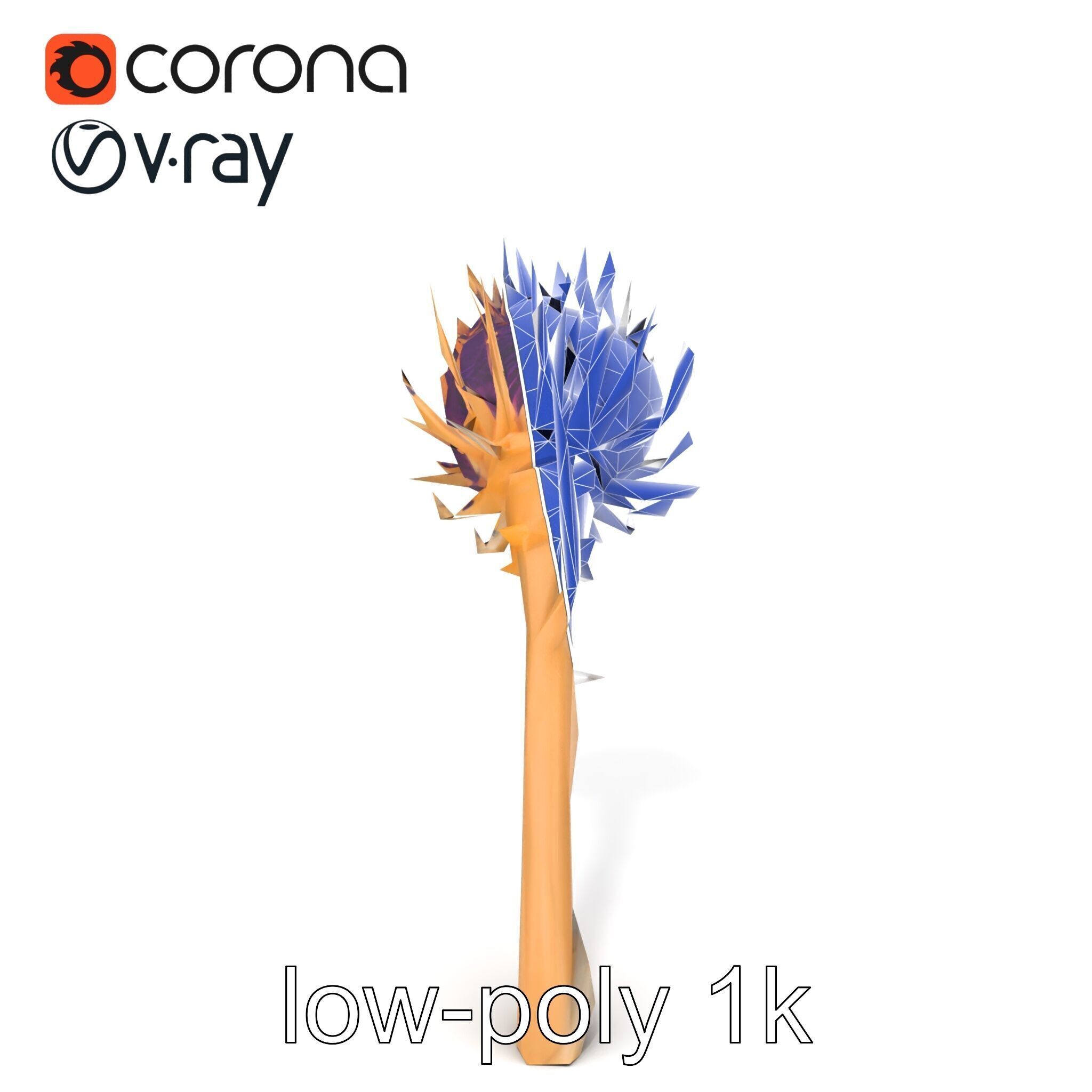 Luxurious Thistle Gold Accent Model Pack Low-poly 3D model_23