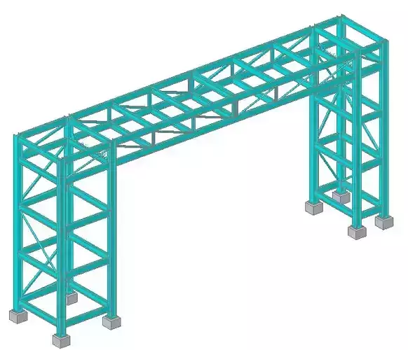Pipe Bridge 13m long 2m wide 