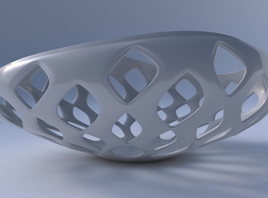 Bowl seed shell with smooth beveled cuts and extruded top squ... 3D print model_4