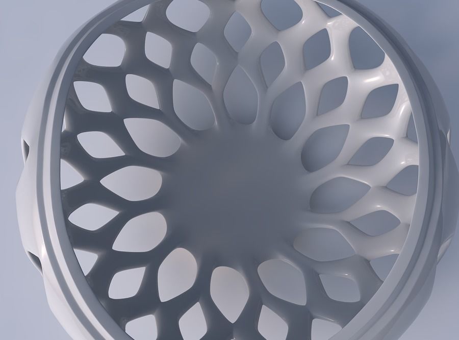 Bowl seed shell with smooth beveled cuts and extruded top squ... 3D print model_2
