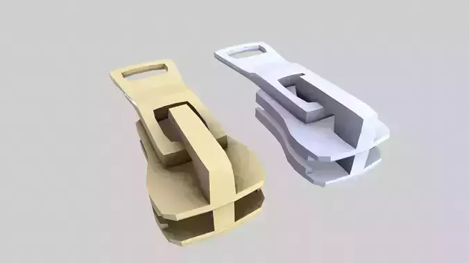  Zipper Low-poly 3D model