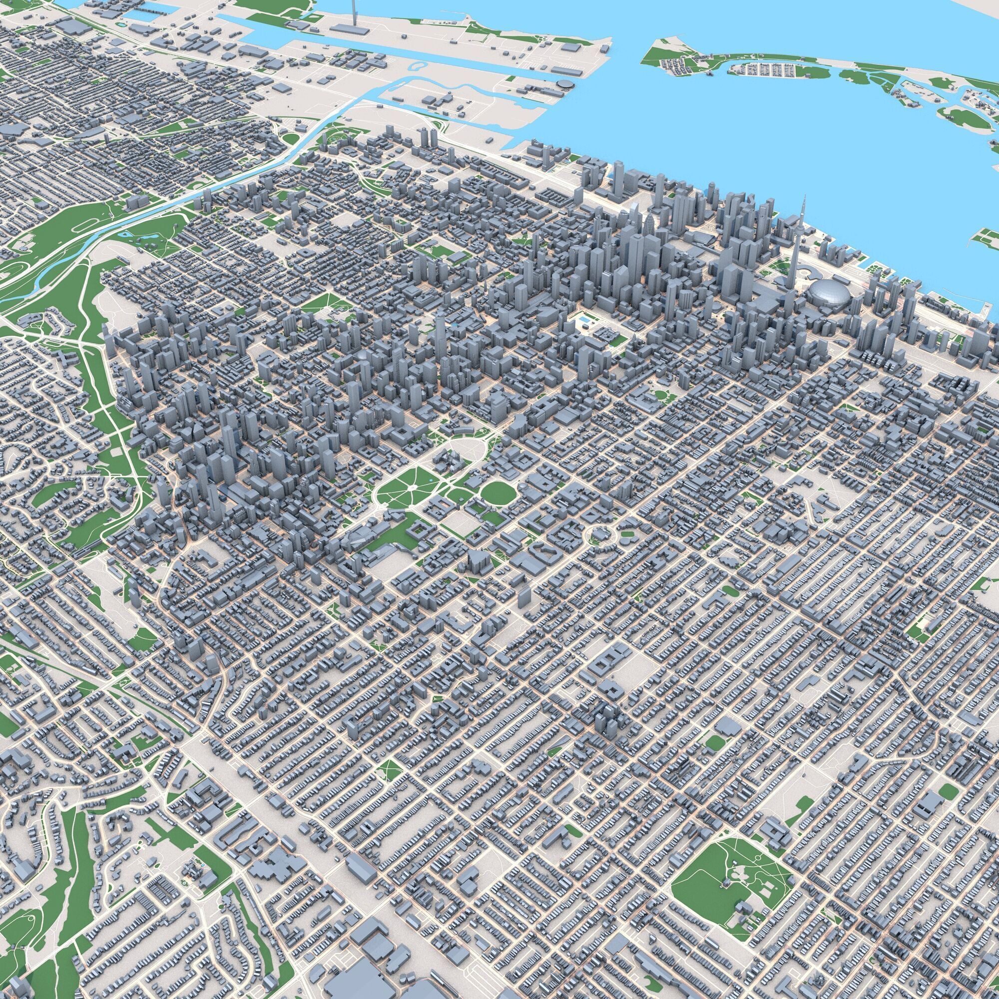 Toronto City Canada 3D model_6