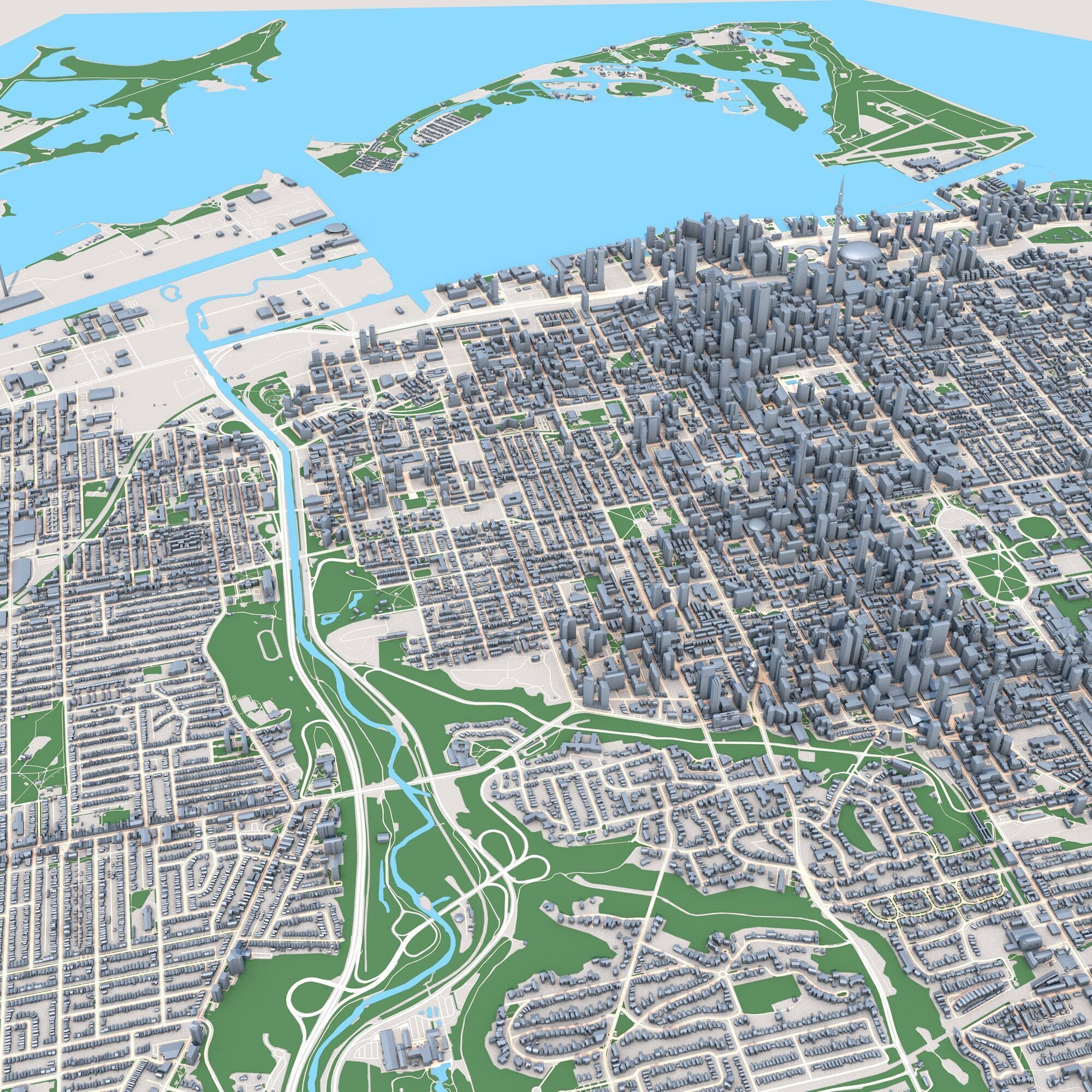 Toronto City Canada 3D model_5