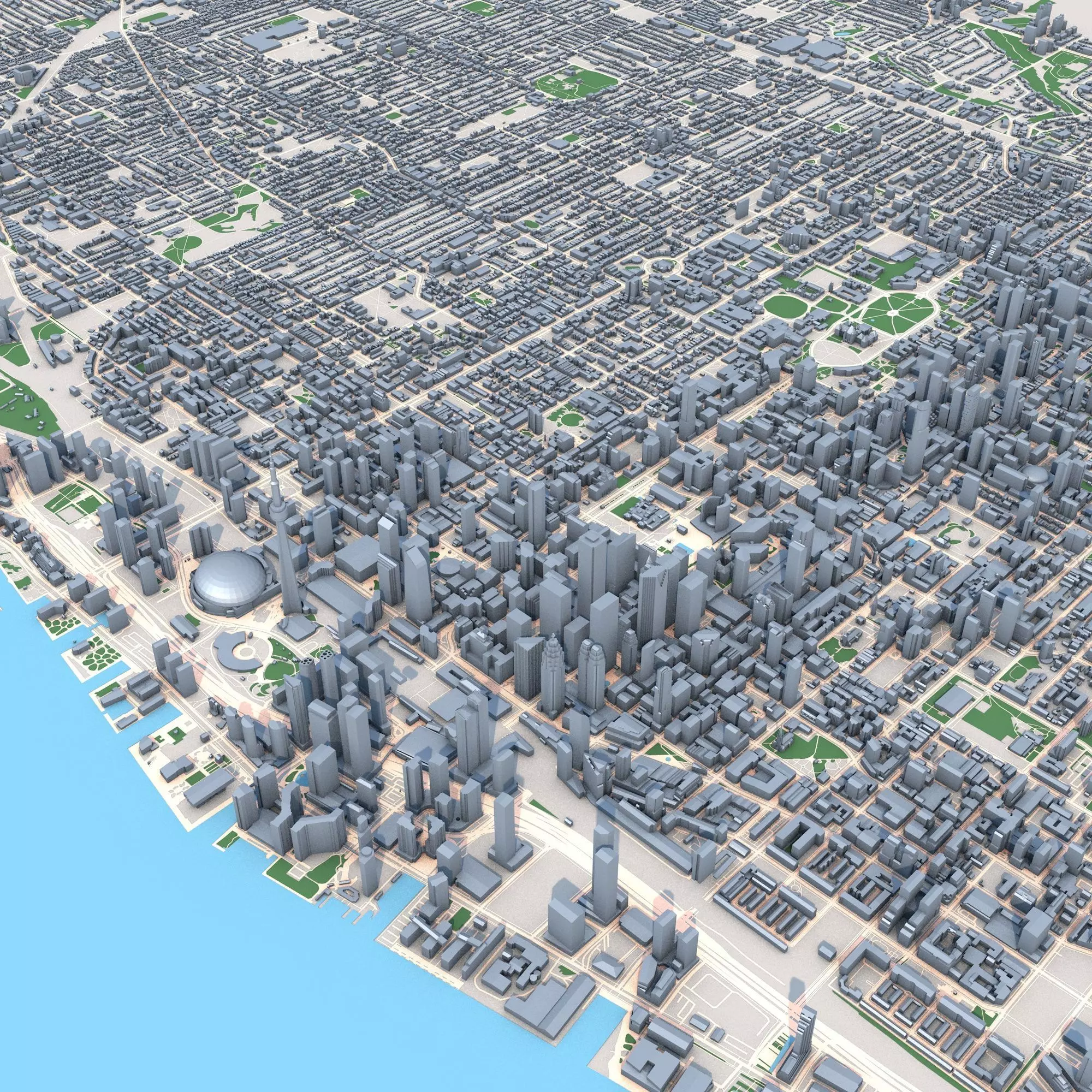 Toronto City Canada 3D model_0