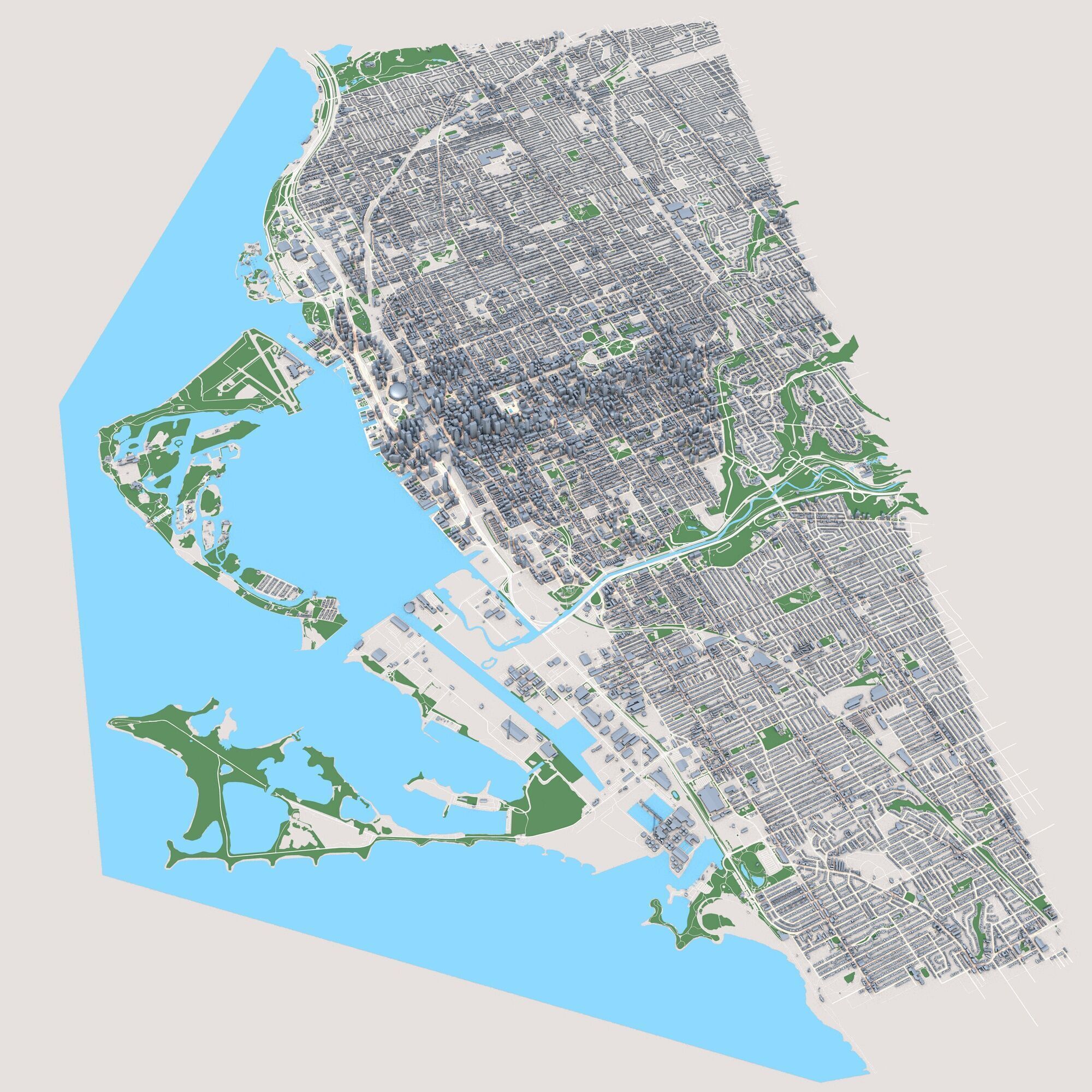 Toronto City Canada 3D model_1