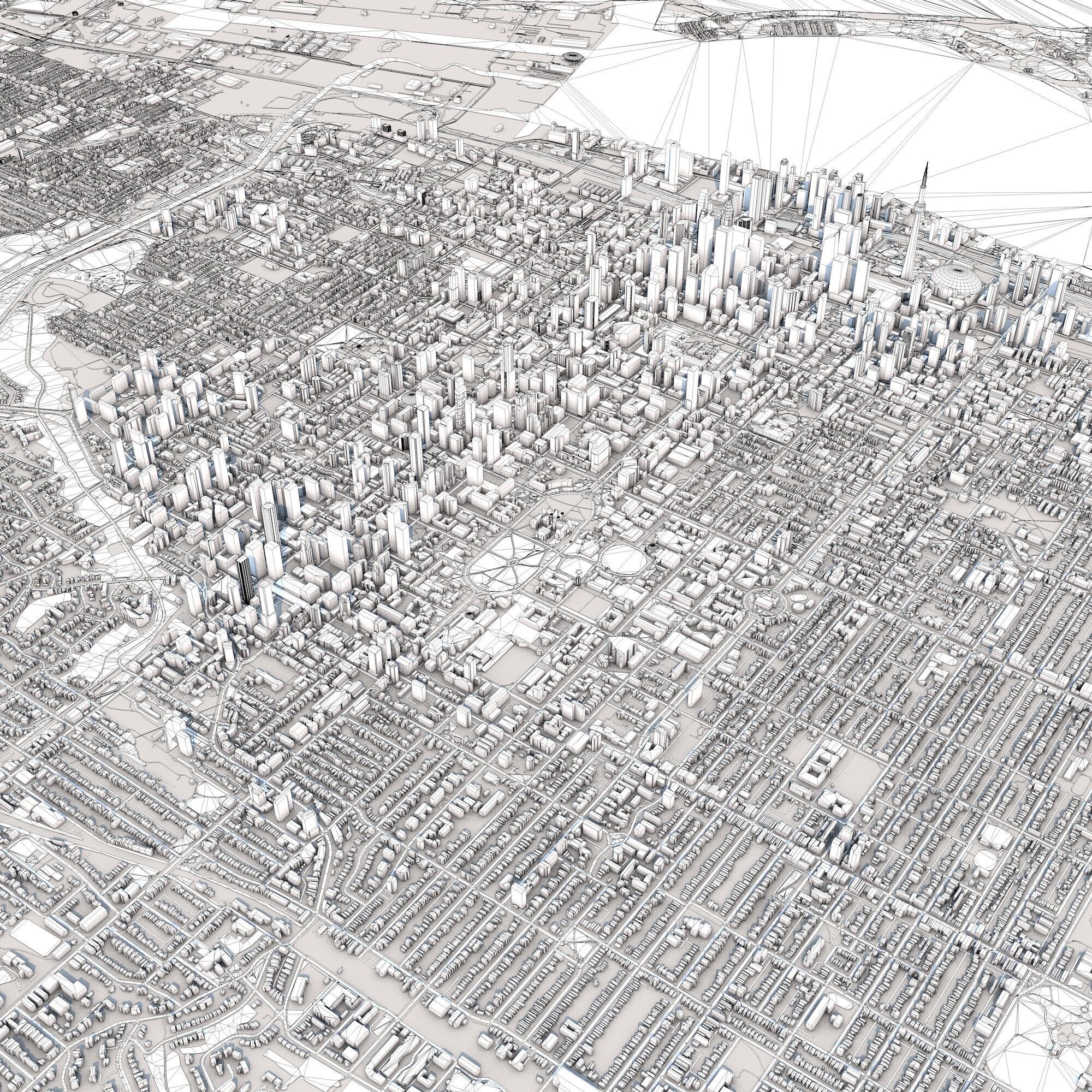 Toronto City Canada 3D model_8