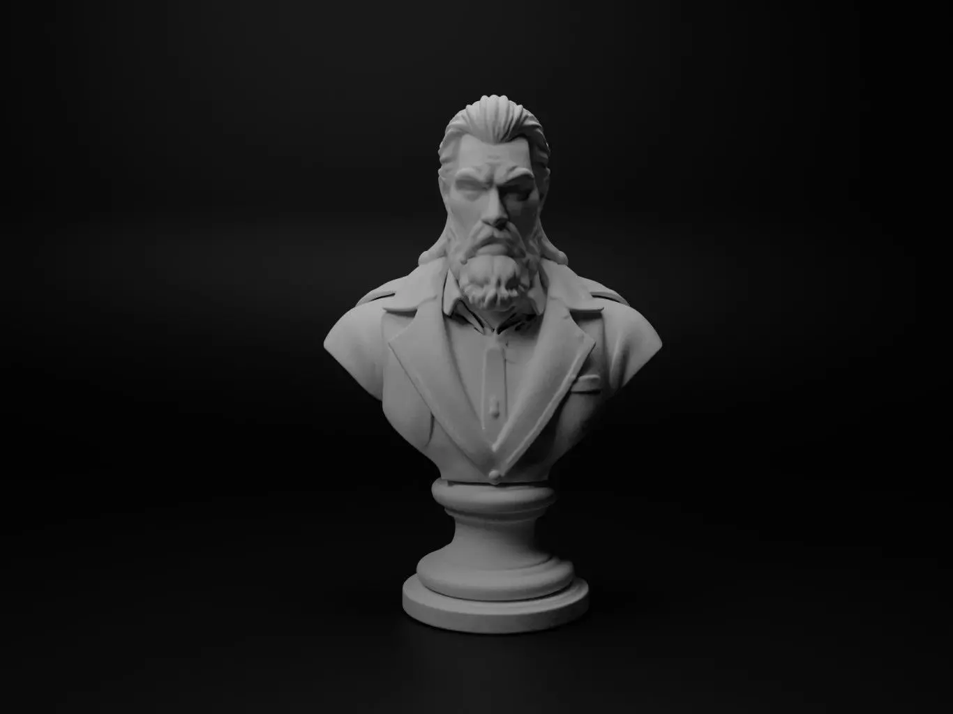 Hero Bust Chess 3D print model_0